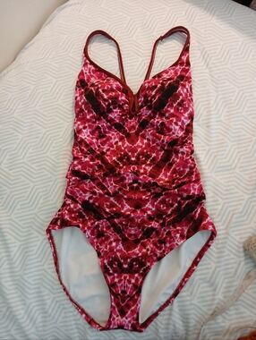 NWOT  Coastal Blue one piece swim suit Size M
